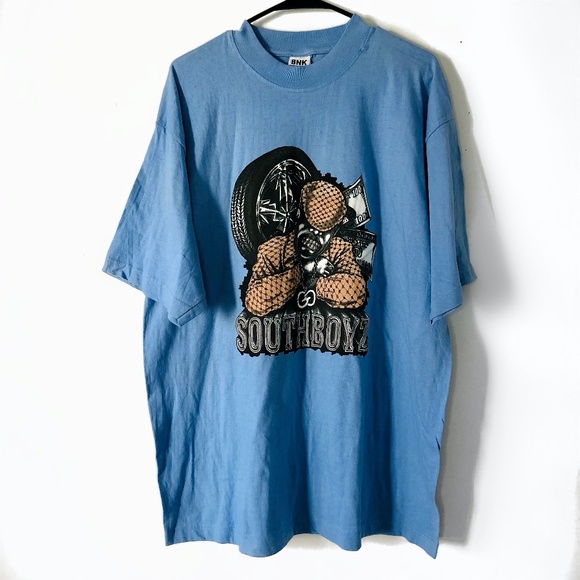 BNK SOUTHBOYZ Band Rap Oversized Graphic T Shirt Size XL - Picture 1 of 5
